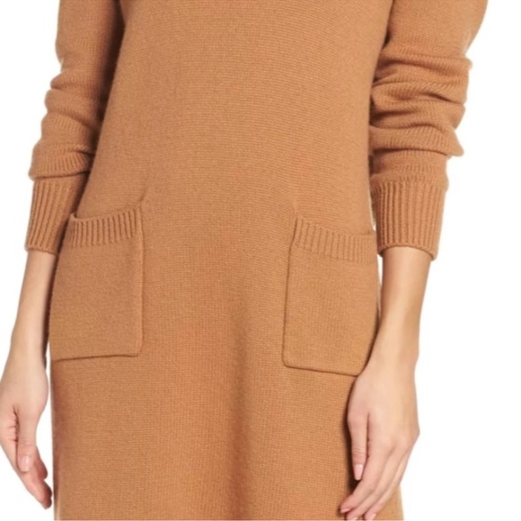 CAARA Turtleneck Sweater Dress tobacco color - Picture 14 of 16